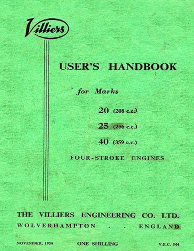 Villiers mk25 manual for sale